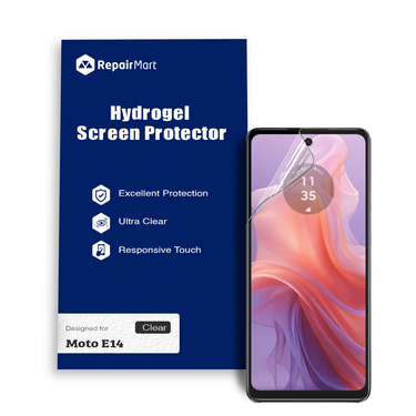 Motorola Moto E14 Compatible Premium Hydrogel Screen Protector With Full Coverage Ultra HD
